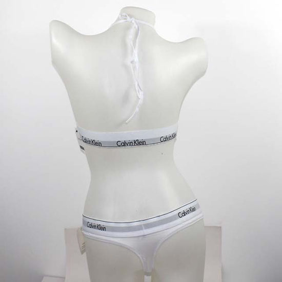 Conjunto Sujetador y Slip Calvin Klein Mujer Blanco